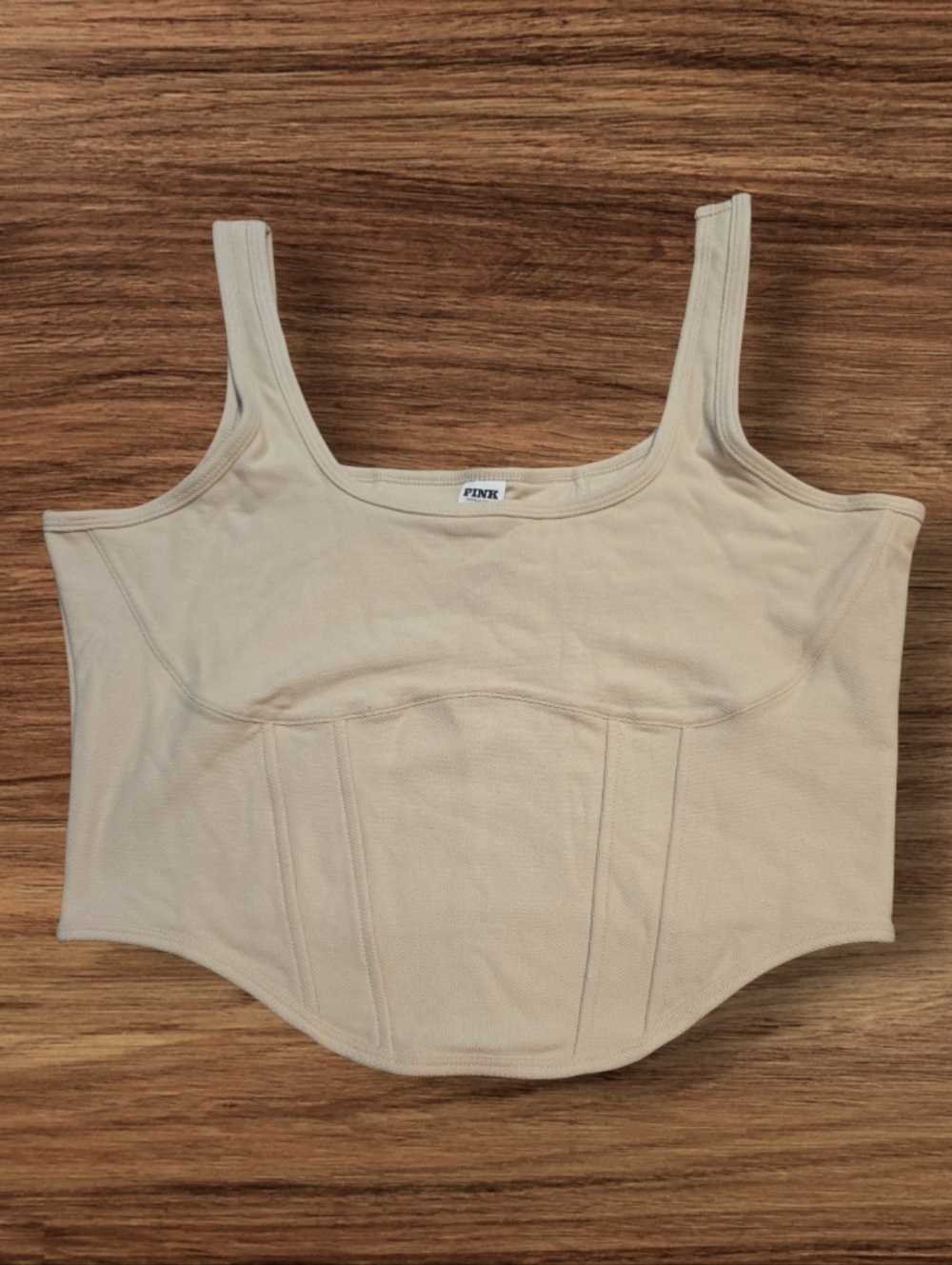 PINK Victoria's Secret Cream Corset Tank